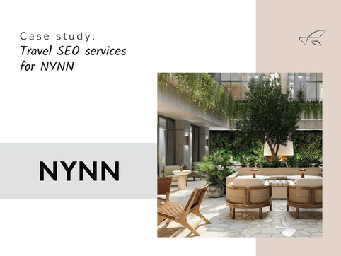 Image from a case study showcasing the NYNN terrace in Athens, a project for which Peregryn Agency provided travel SEO services.