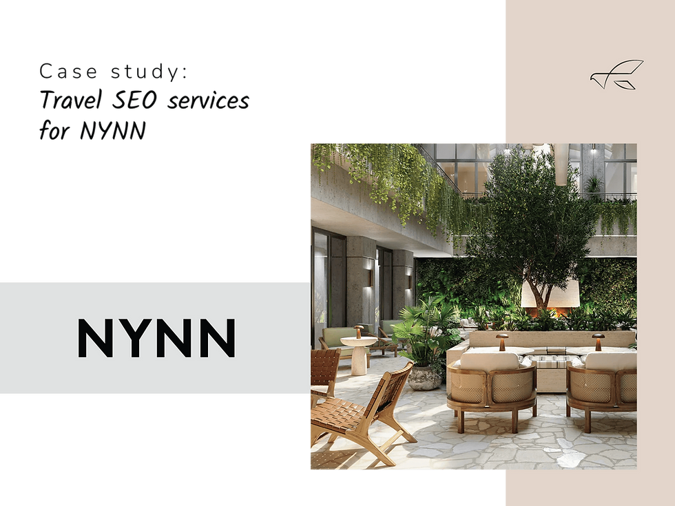 Image from a case study showcasing the NYNN terrace in Athens, a project for which Peregryn Agency provided travel SEO services.