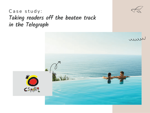 Inspiring Telegraph readers to explore a different side of Spain