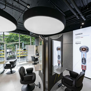 salon design minimal hospitality spaceology projects neon hairsalon bangkok 