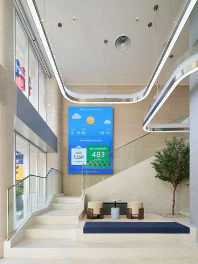 uob raying sustainability bank branch thailand silver award leed leeds recycle materials new banking bankexperience interior design bankdesign