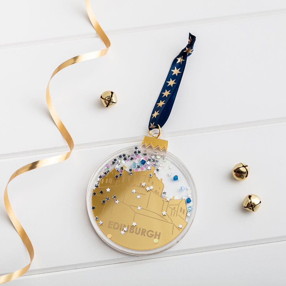 Edinburgh Shaker Christmas Bauble