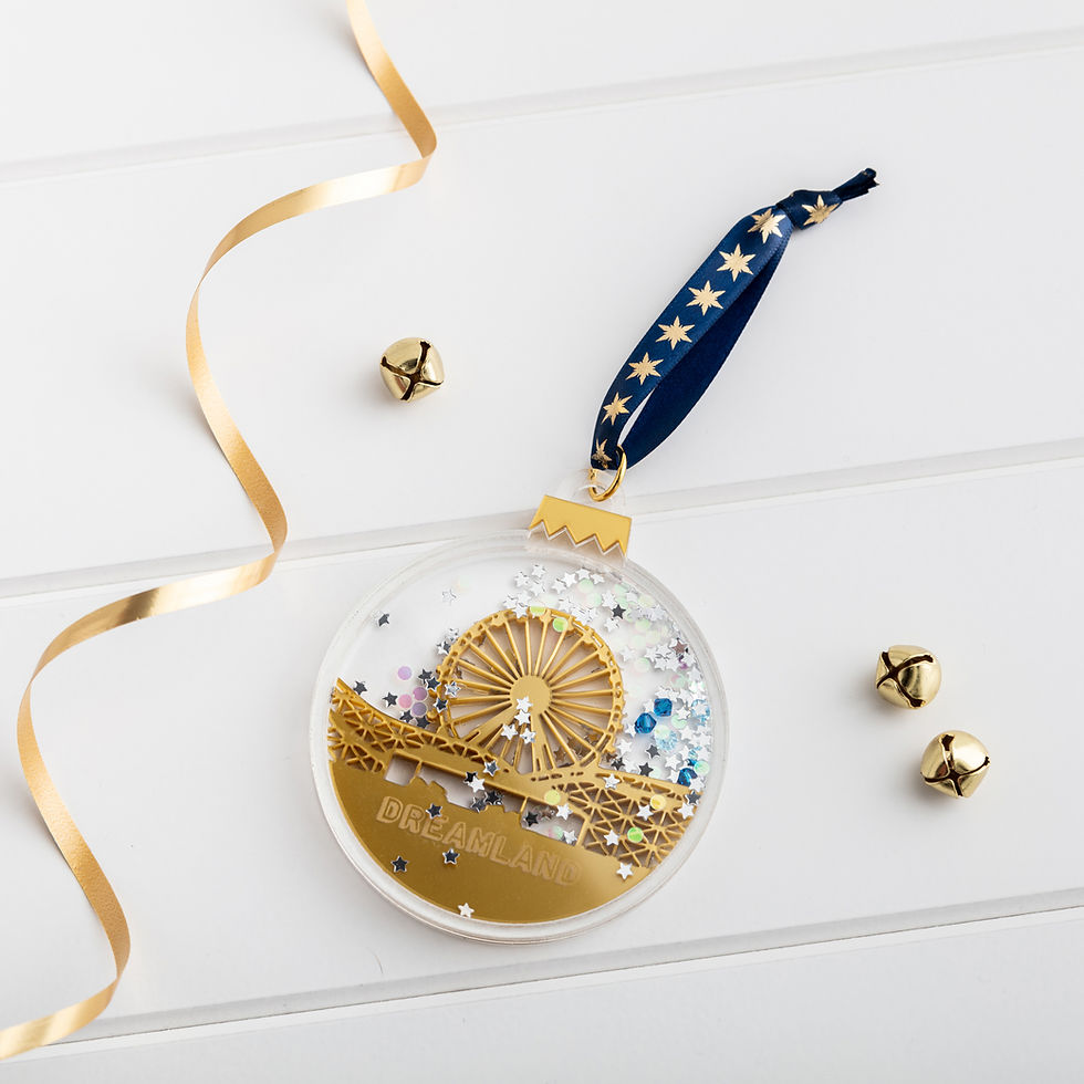 Dreamland, Margate Shaker Christmas Bauble