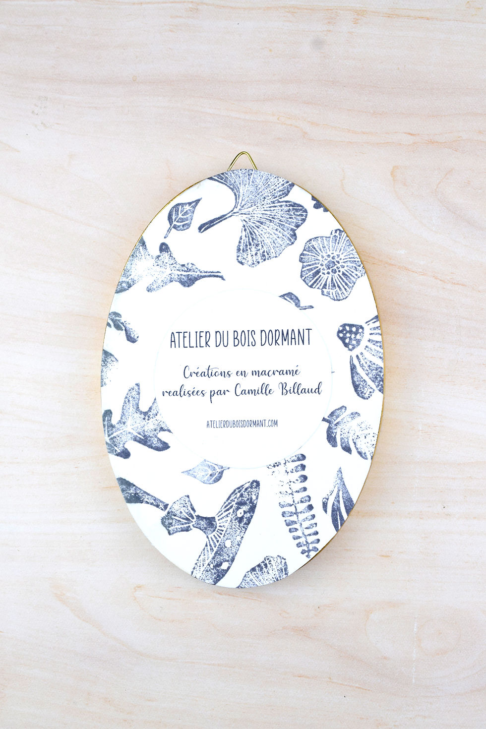 Miniature : Feuille de chêne dans son cadre