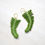Miniature : Boucles d'oreilles - Fougère