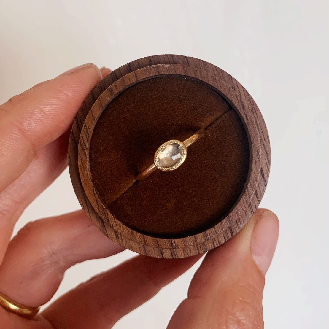 Pale Blue Sapphire Ring