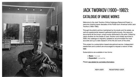Jack Tworkov Online Catalogue Raisonné Project