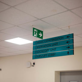 hospital directional signage