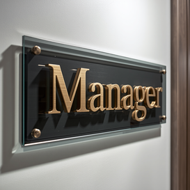 Metal Letters door signage for offices