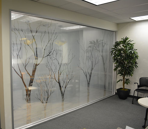 Trees privacy window film