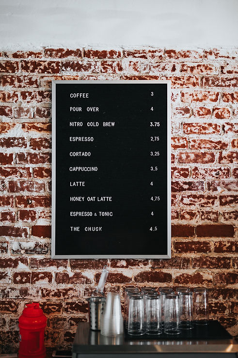 Menu board