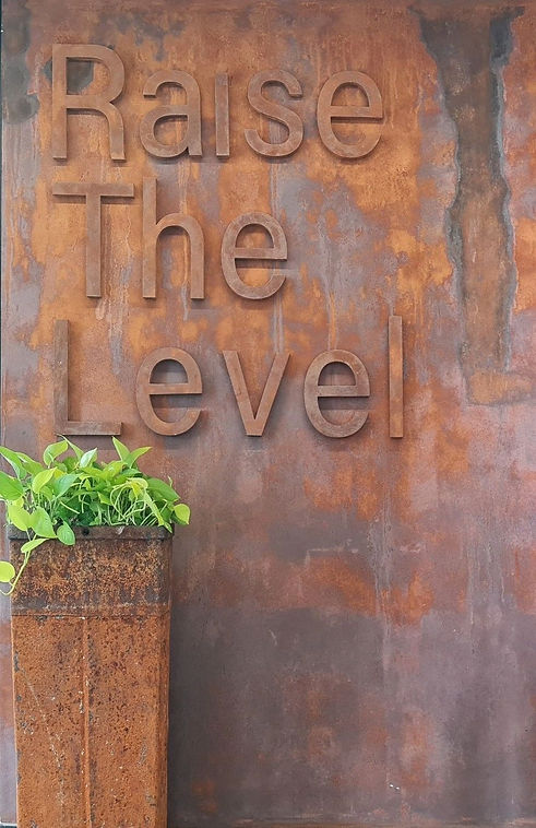 laser cut corten steel signs