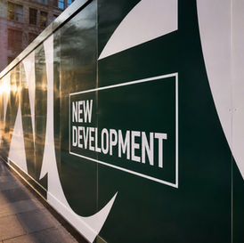 New Development hoarding sign