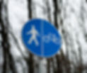 walking path reflective signage