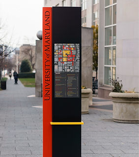 totem wayfinding signs