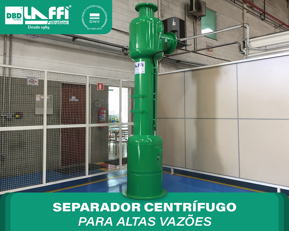 Separador Centrífugo para Altas Vazões