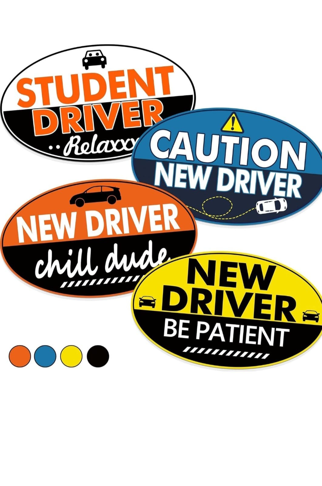 Sticker “Nuevo conductor – Estoy haciendo mi mejor esfuerzo”
