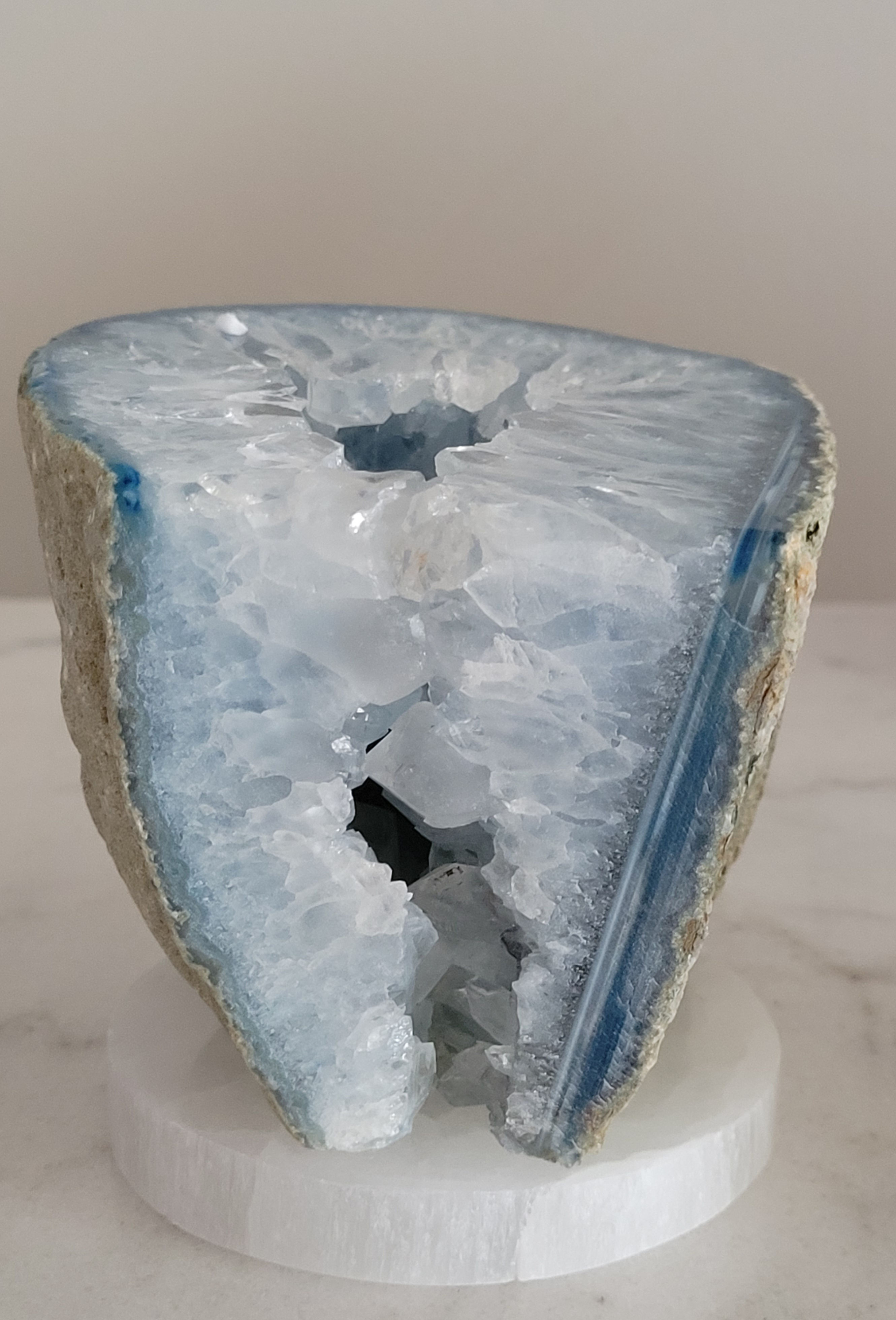 Blue Agate Geode