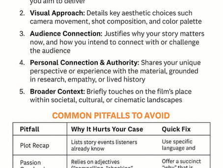 KEY CHARACTERISTICS OF A COMPELLING DIRECTOR STATEMENT