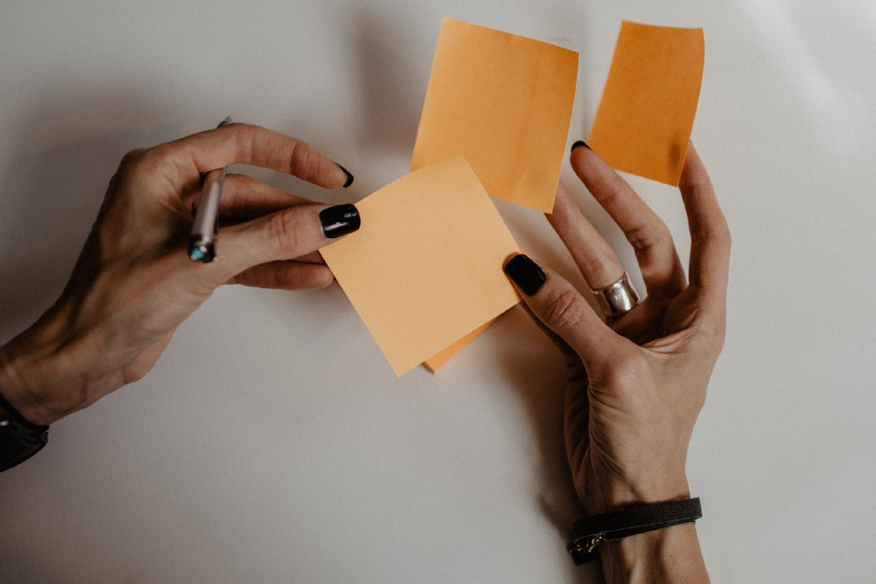 sticky notes for indexing notebooks