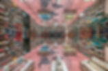 pink floored children's dept in bookstore