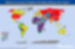 Map of publishing by country