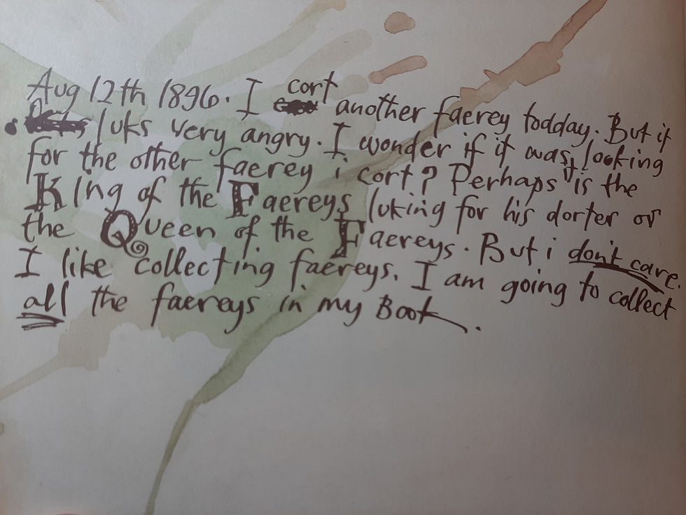 Page from Lady Cottington's Pressed Fairy Book