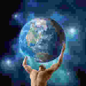 Atlas holding up the world