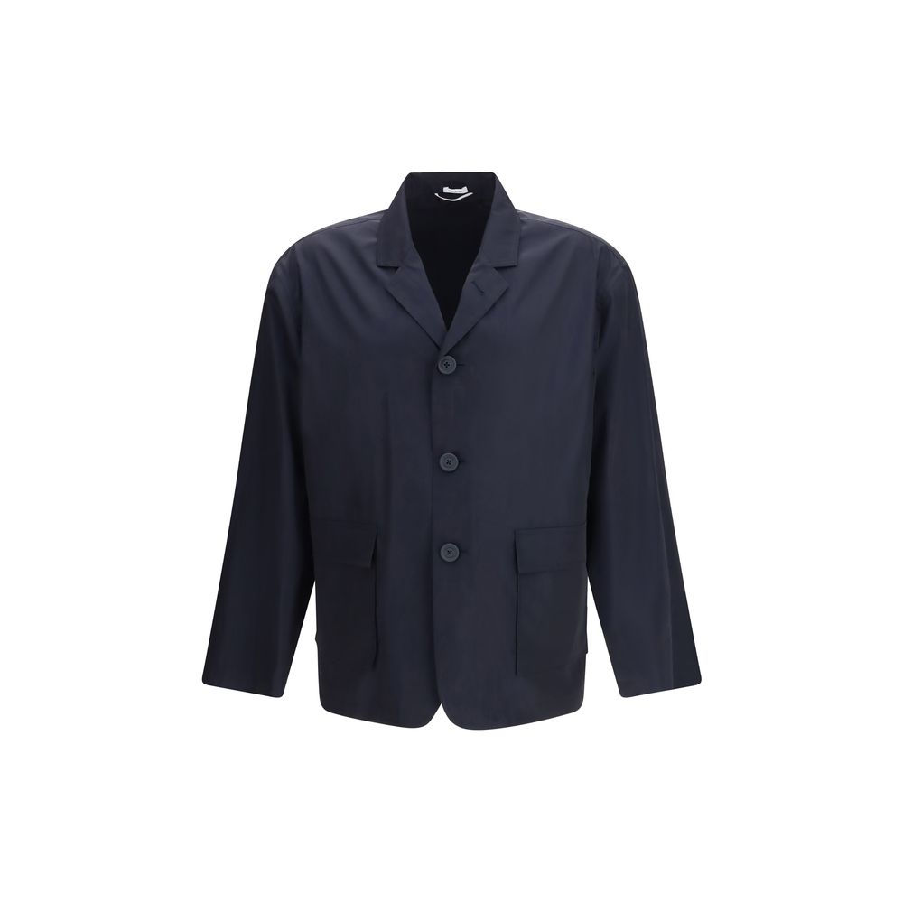 Blue Polyester Coat