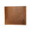 Thumbnail: Men's Crazy Horse Leather Wallet with Fishing Hook Engraving