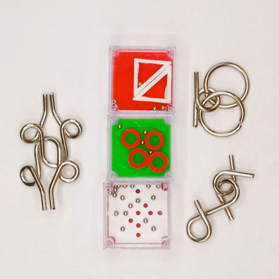 Thumbnail: Verschillende puzzels die in het wensdoosje Goed Herstel-Beterschap kunnen zitten