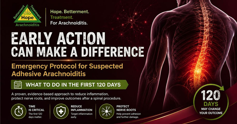 The 6-Day Medrol Dose Pak and Low Dose Corticosteroids for Adhesive Arachnoiditis