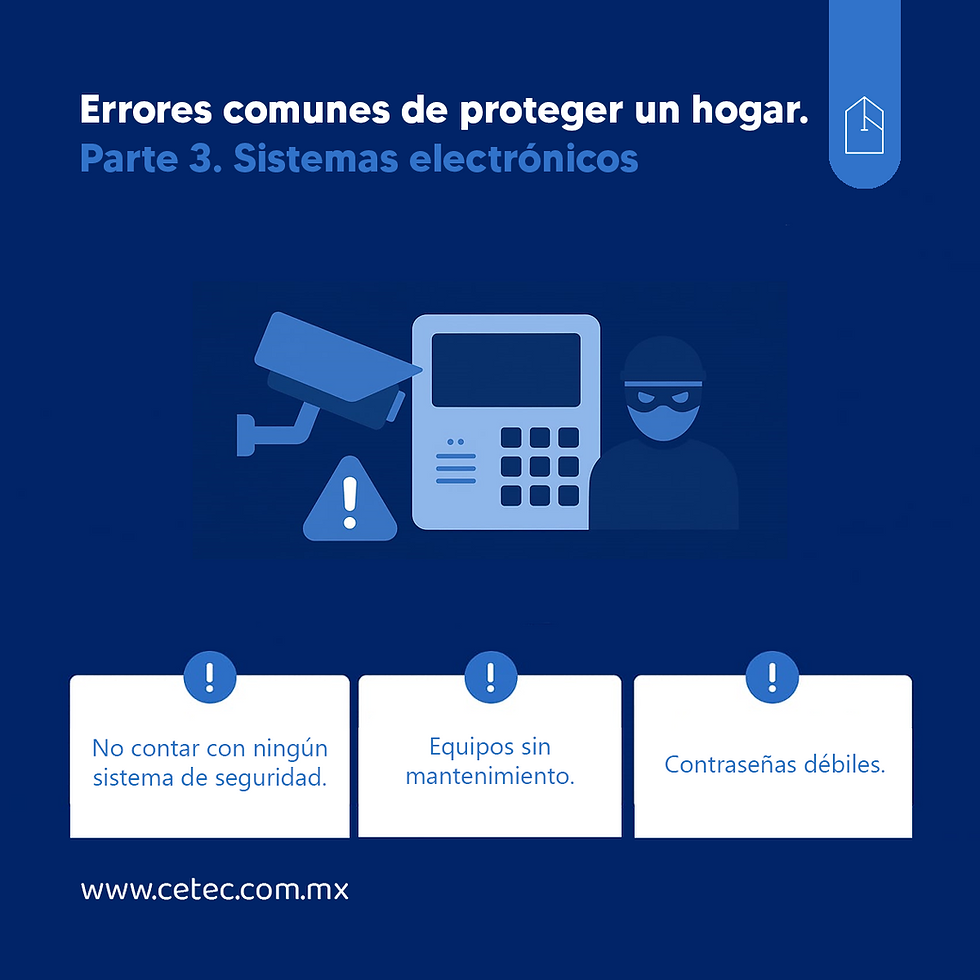 Errores al proteger tu hogar