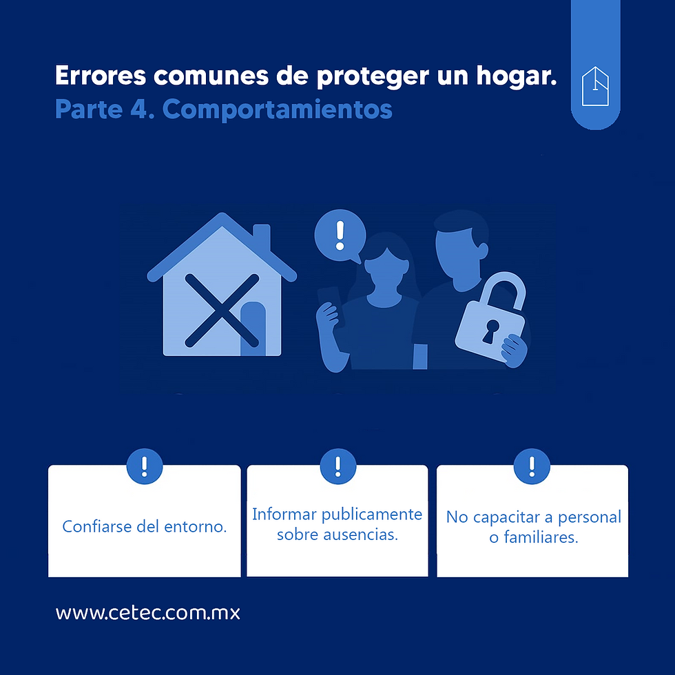 Errores al proteger tu hogar