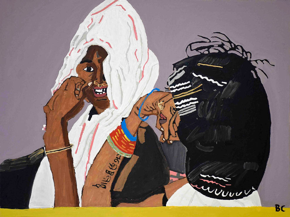 Carlo Buyck - Personen met witte doek