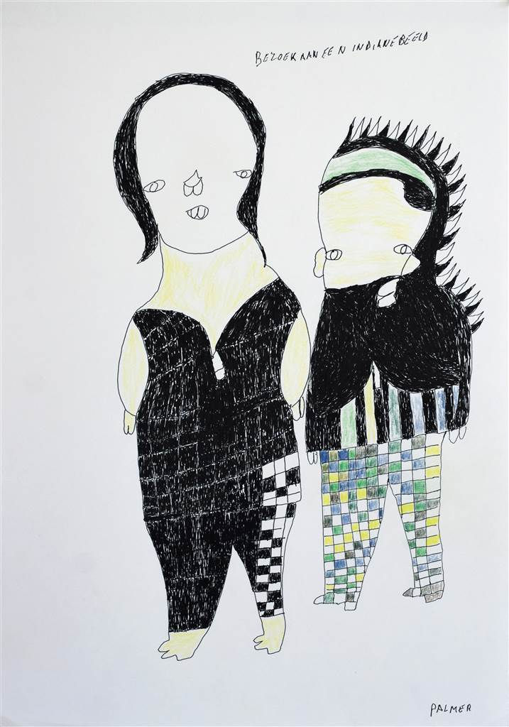 Palmer Nuyttens - Bezoek aan een indianenbeeld