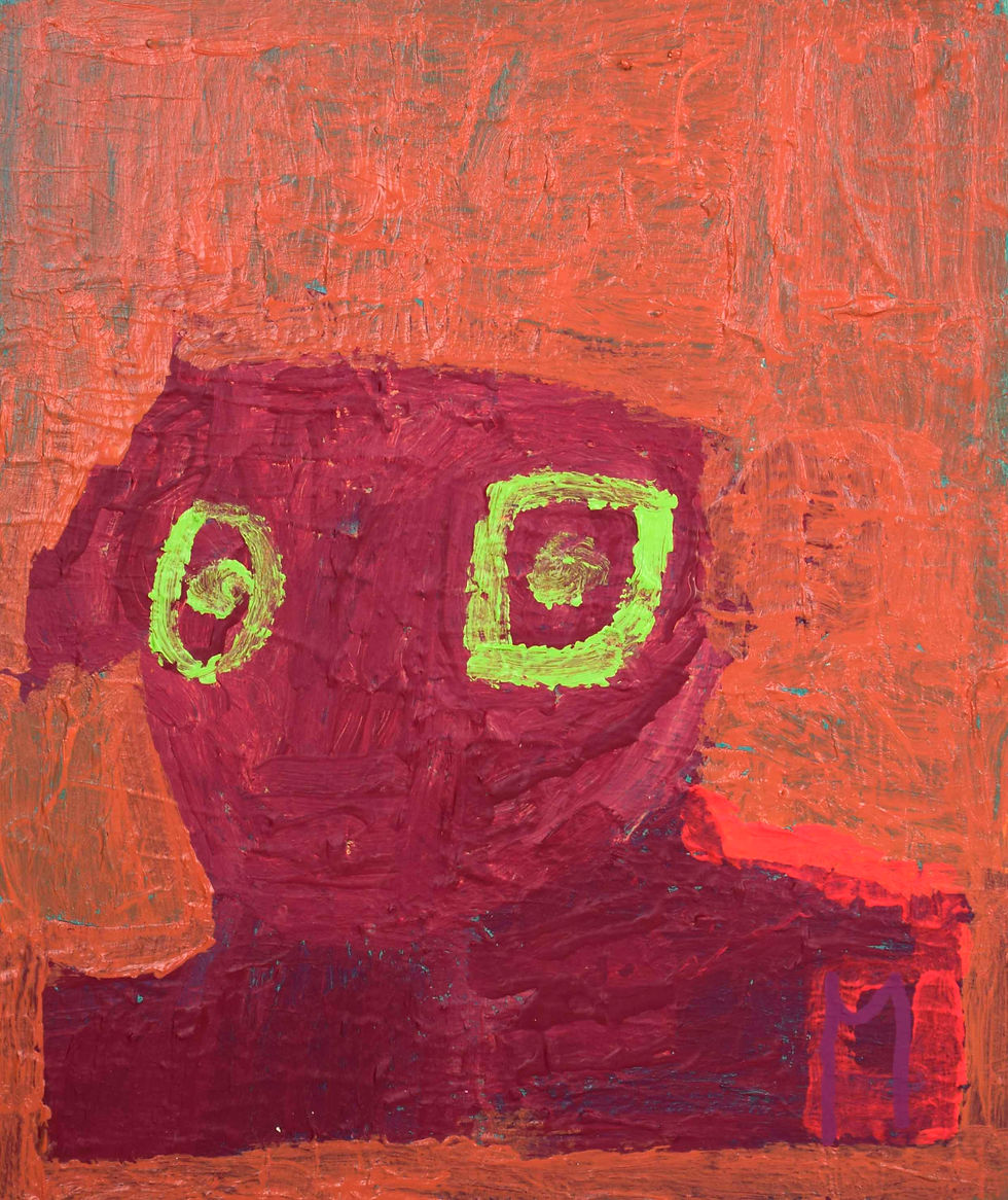 Martine Thielens - rood hoofd met groene ogen