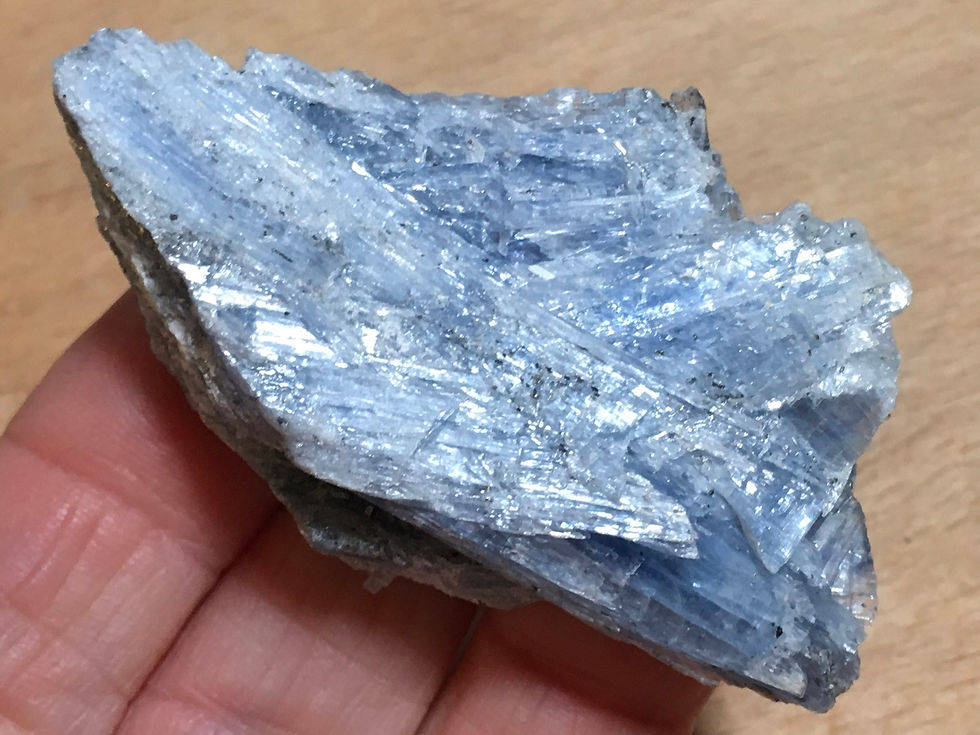 Thumbnail: Blue Kyanite Cluster In Quartz