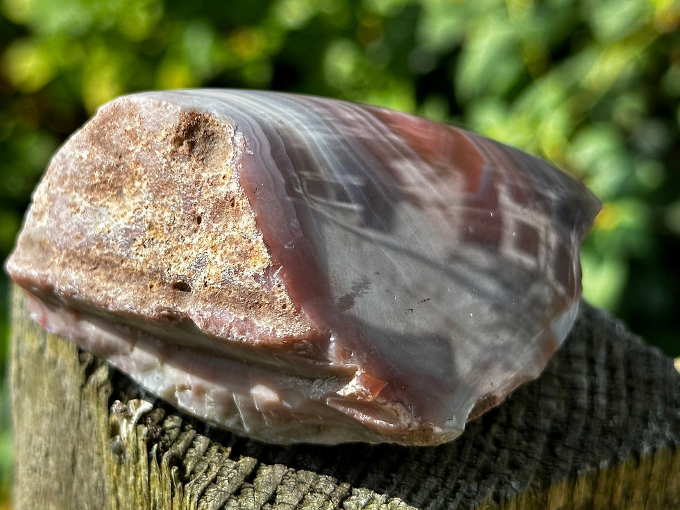Thumbnail: Agate - Red Sasha River Agate, Zimbabwe 