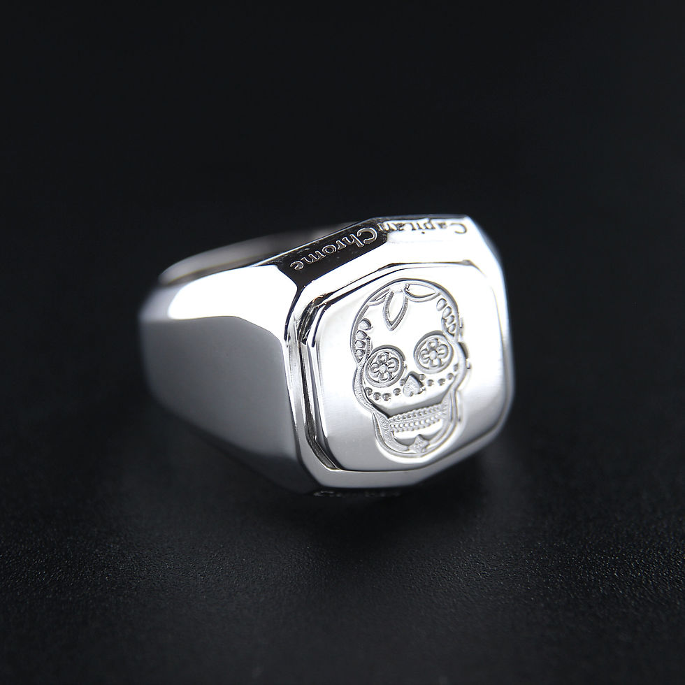Miniatura: Anello in Argento 925 - Teschio