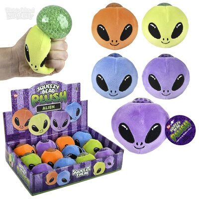 3" Alien Squeeze Bean Plush Ball