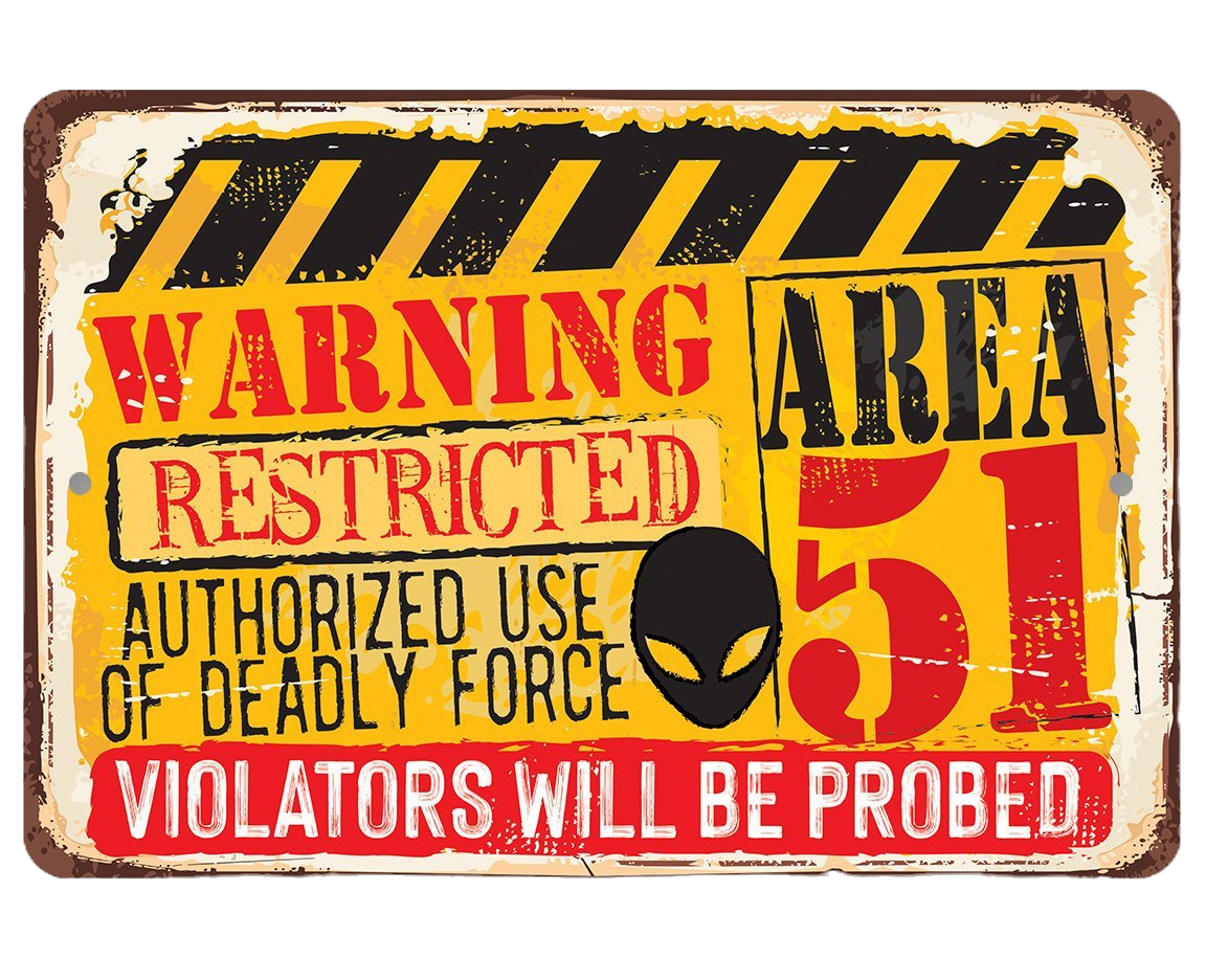Warning Sign, Violators will be Probed