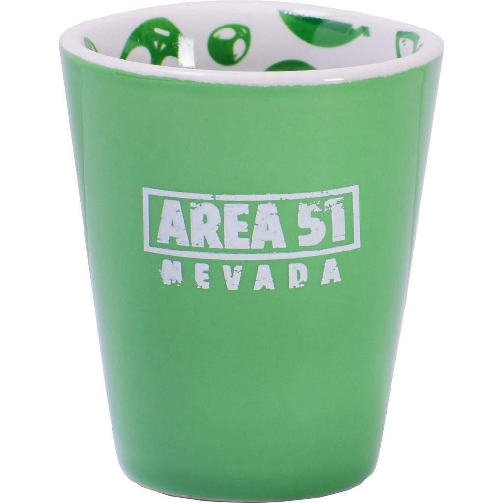 Area 51 Aliens inside Shotglass
