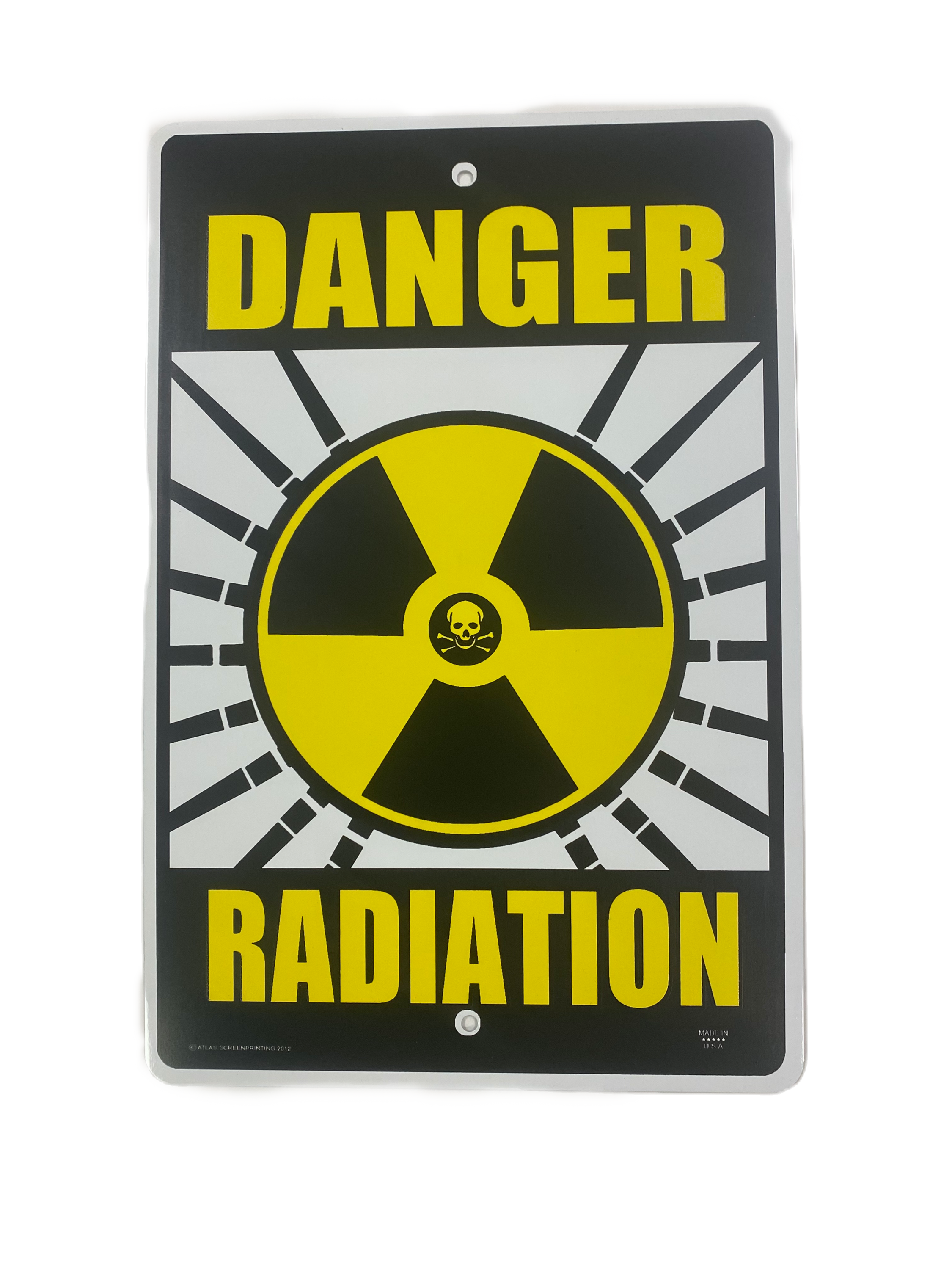 Danger Radiation 10 x 15 Metal Sign