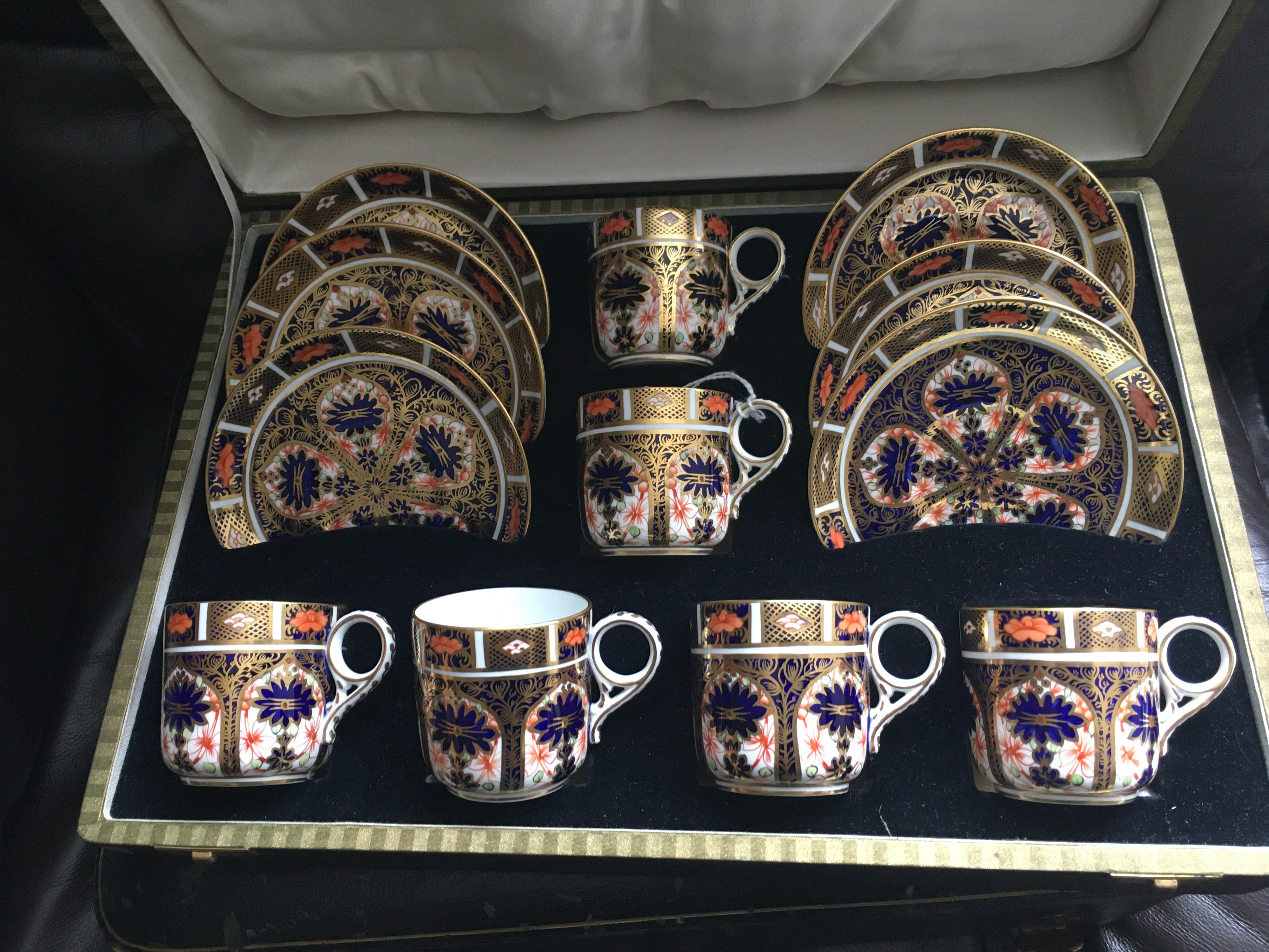 6X Royal Crown Derby demitasse/Coffee Set