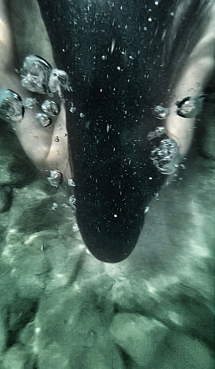 Photographie creative underwater Joëlle Bertoncini Lac Léman