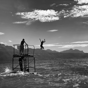 Photographie créative plongeoir Lac Léman Joëlle Bertoncini