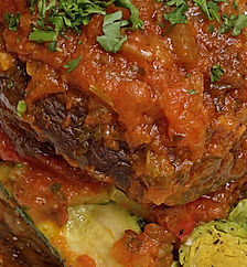 Vegetarian Moussaka Pillar