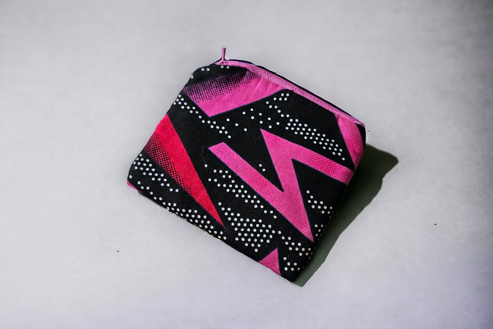 Thumbnail: Small Coin Purses/Pouches in Colourful African Prints