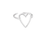 Thumbnail: Luna Open Heart Ring – Stainless Steel – Goud & Zilverkleur
